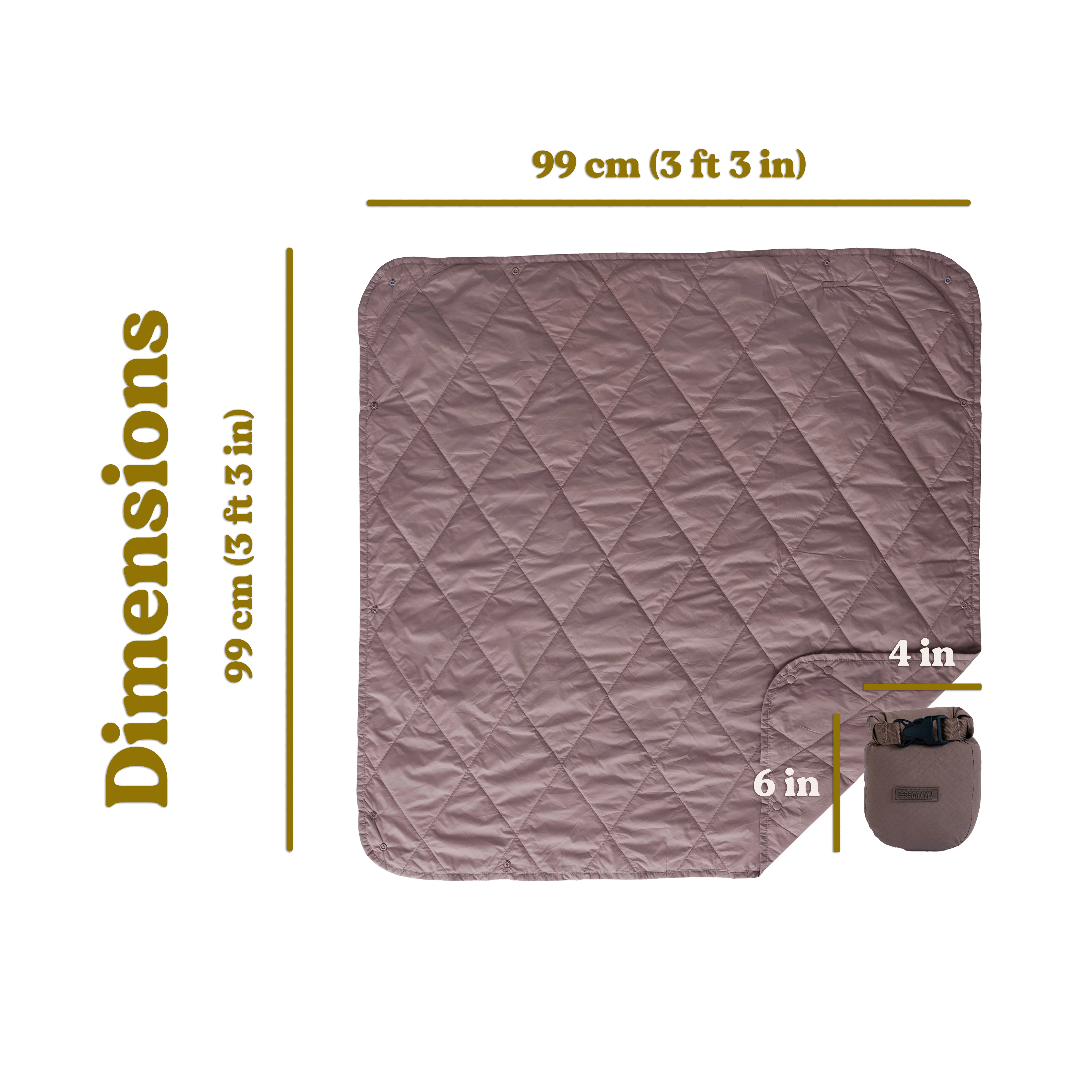 UltraPak™ Mini Kids Blanket (Counting Countries x Gravel) - Image 6